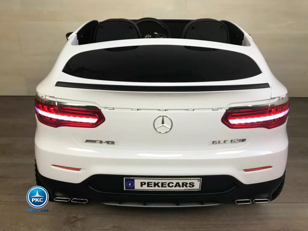 Coche electrico infantil GLC G35 Blanco vista trasera