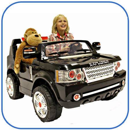Pekecars land rover para niños max style 24V color negro