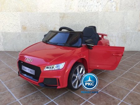 Coche a bateria Audi TT RS Rojo para niños