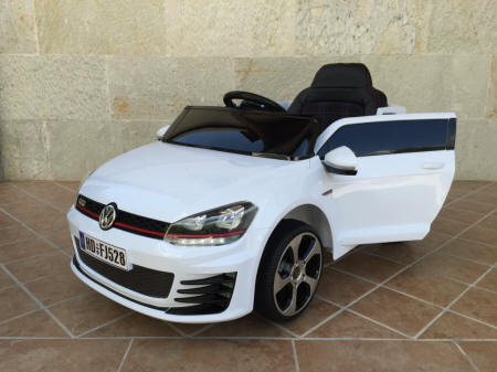 Golf GTI 12V blanco para niños