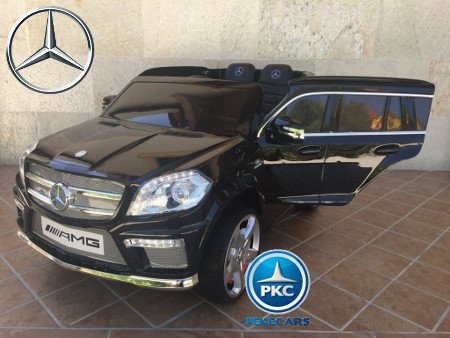 coche electrico Mercedes GL63 negro metalizado para niños
