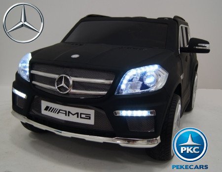 coche electrico Mercedes GL63 negro mate para niños