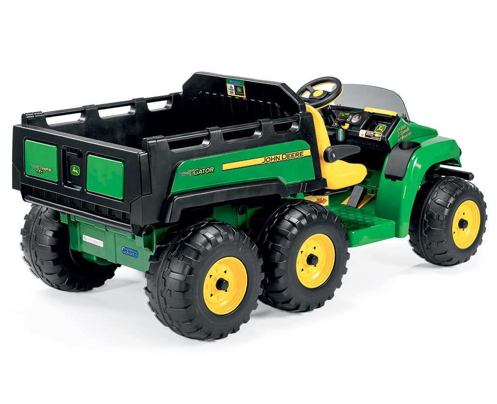 Tractor electrico para niños John Deere Gator HPX 2 plazas con 6 ruedas