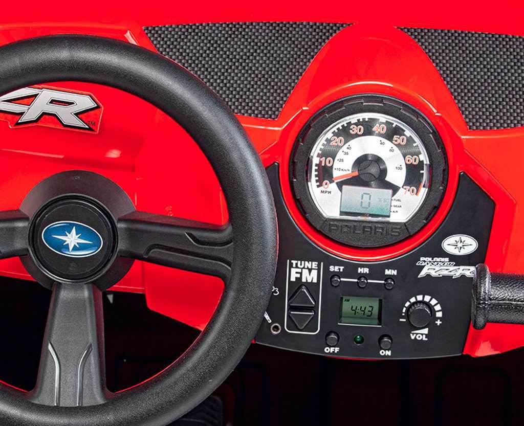 Coche electrico para niños Jeep Polaris Ranger RZR cuadro de mandos