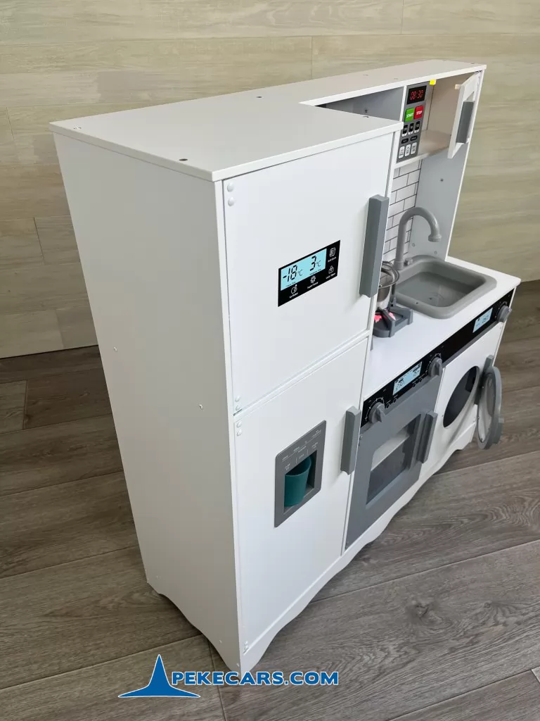 cocina de juguete grande completa luz sonidos blanca