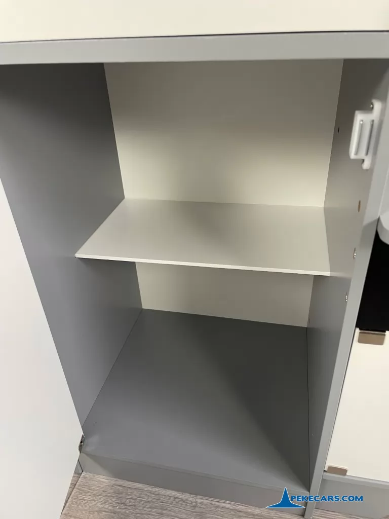 cocina de juguete completa gris blanca