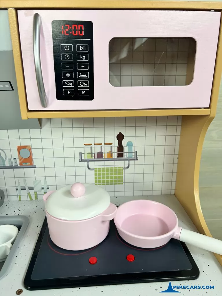 cocina de juguete cafetera pastel accesorios
