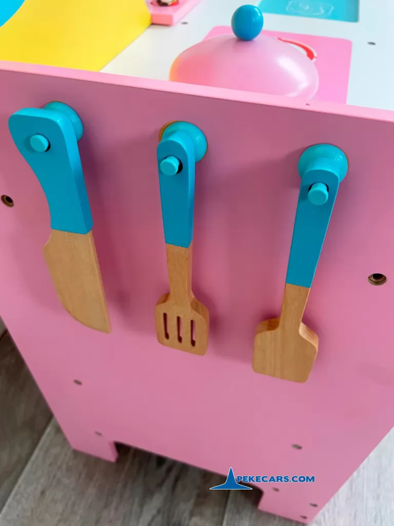 cocina de juguete con comida ninos perrito cubiertos
