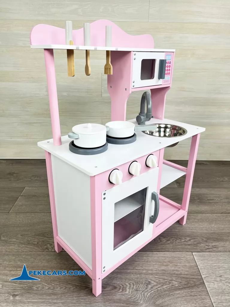 cocina de juguete infantil rosa accesorios