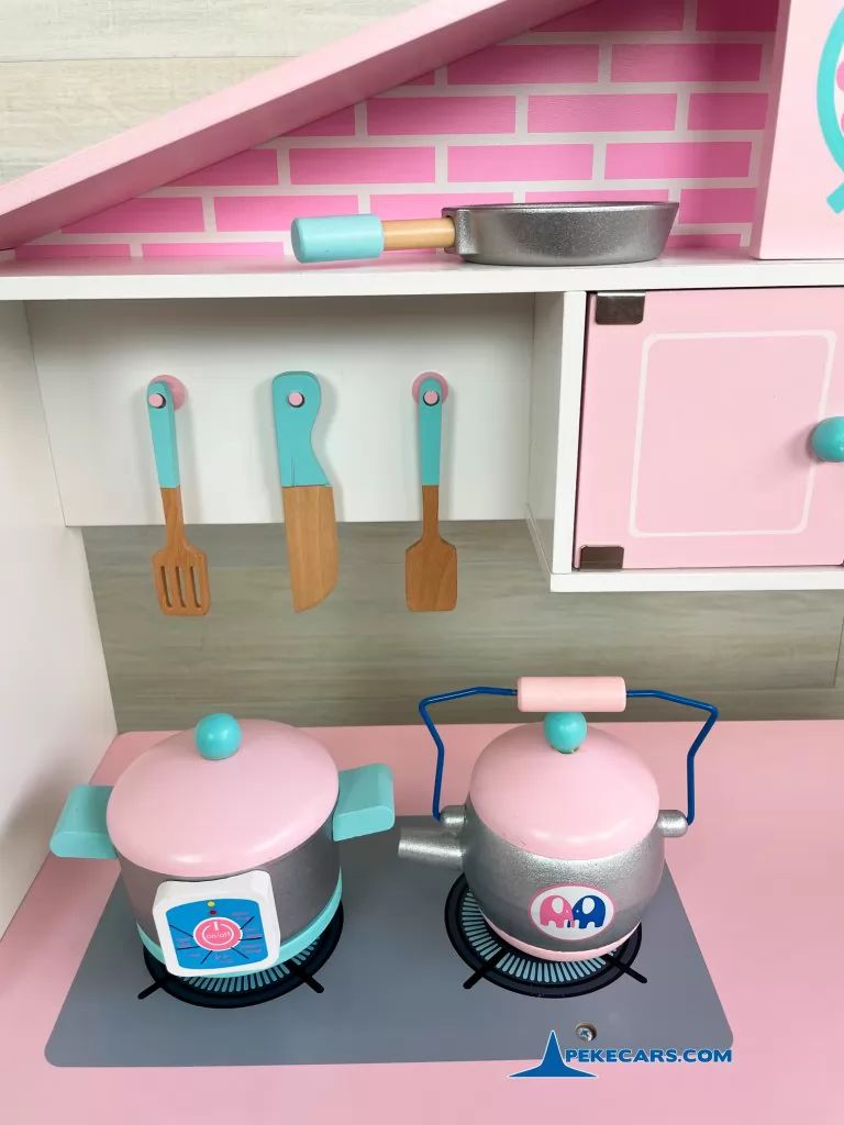 cocina de juguete niñas rosa pastel accesorio detalle set cocina