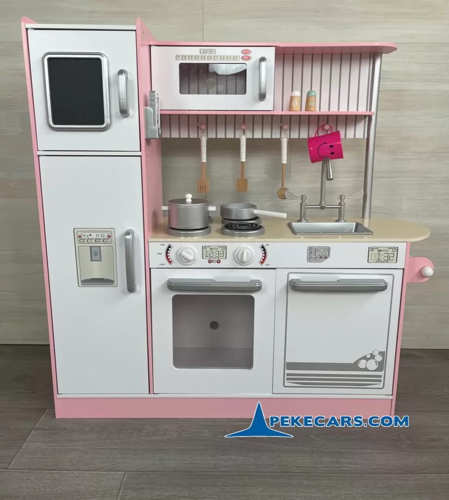 cocina de juguete accesorios rosa