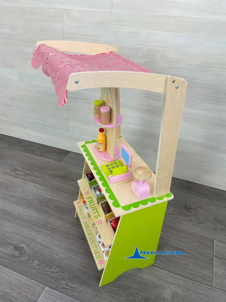 cocina de juguete para niñas mercadillo infantil accesorios vista derecha