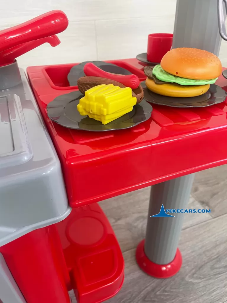 set plastico cocina de madera juguete detalle comida
