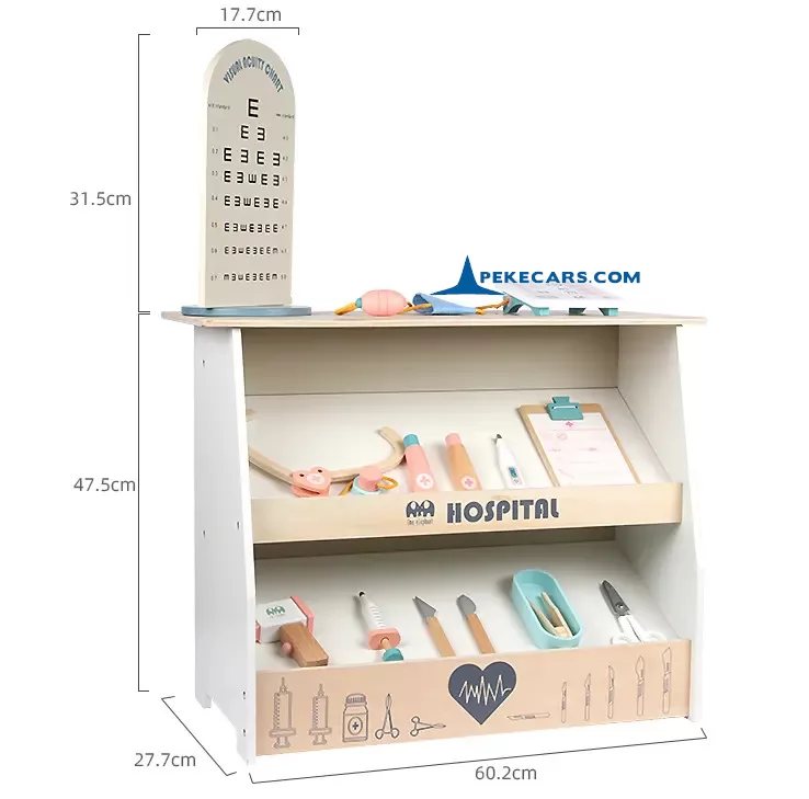 Hospital de Madera Infantil con Accesorios