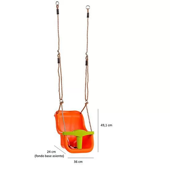 Columpio Kata Doble con asiento bebe - Zoom Asiento bebe