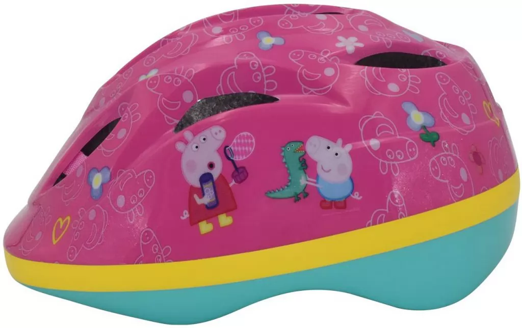 Casco bicicleta Peppa Pig - lateral