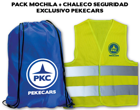 PACK MOCHILA + CHALECO DE SEGURIDAD PEKECARS