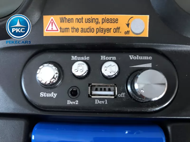 Correpasillos Jeep Grand Cherokee azul multimedia display