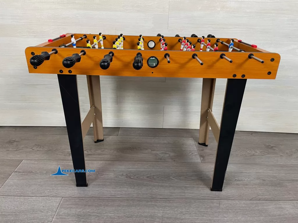 Futbolin Compacto de Madera Pekecars vista lateral