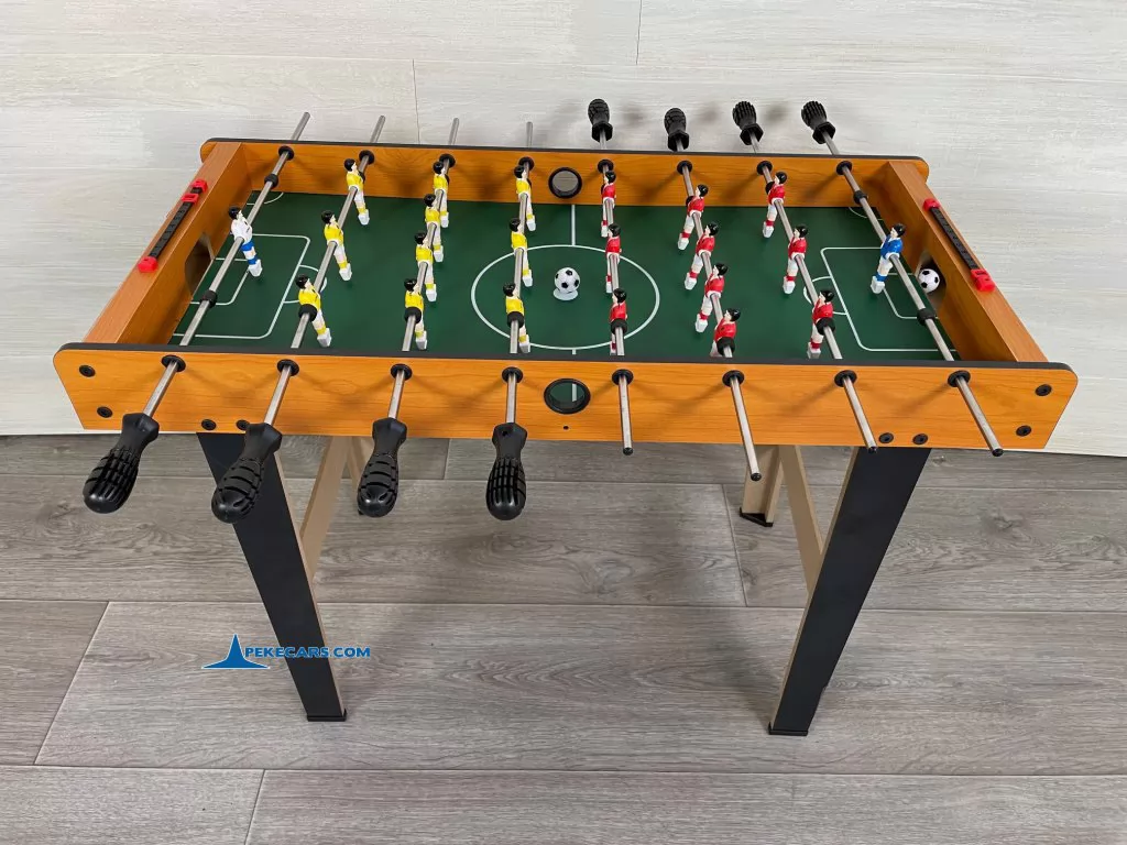 Futbolin Compacto de Madera Pekecars vista lado