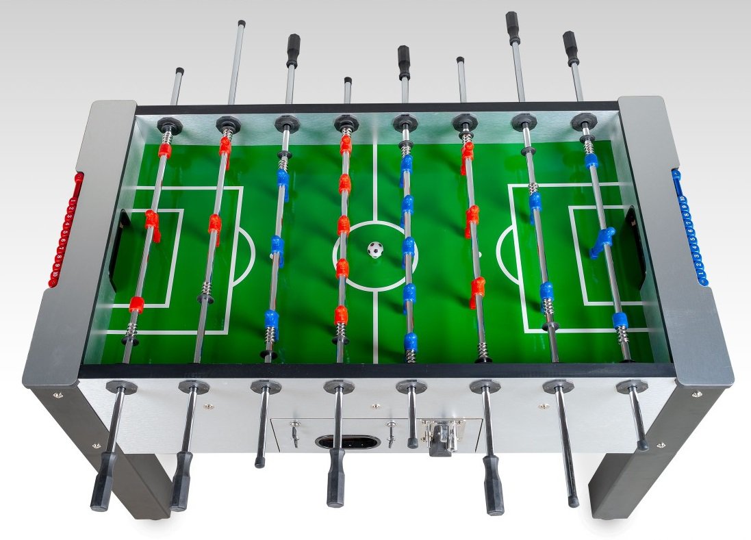Futbolín con Monedero - vista lateral