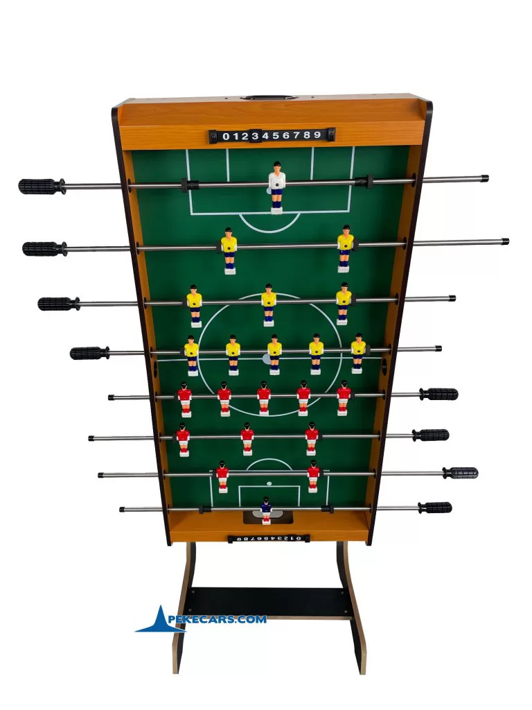 Futbolin de Madera Plegable Pekecars vista arriba detalle
