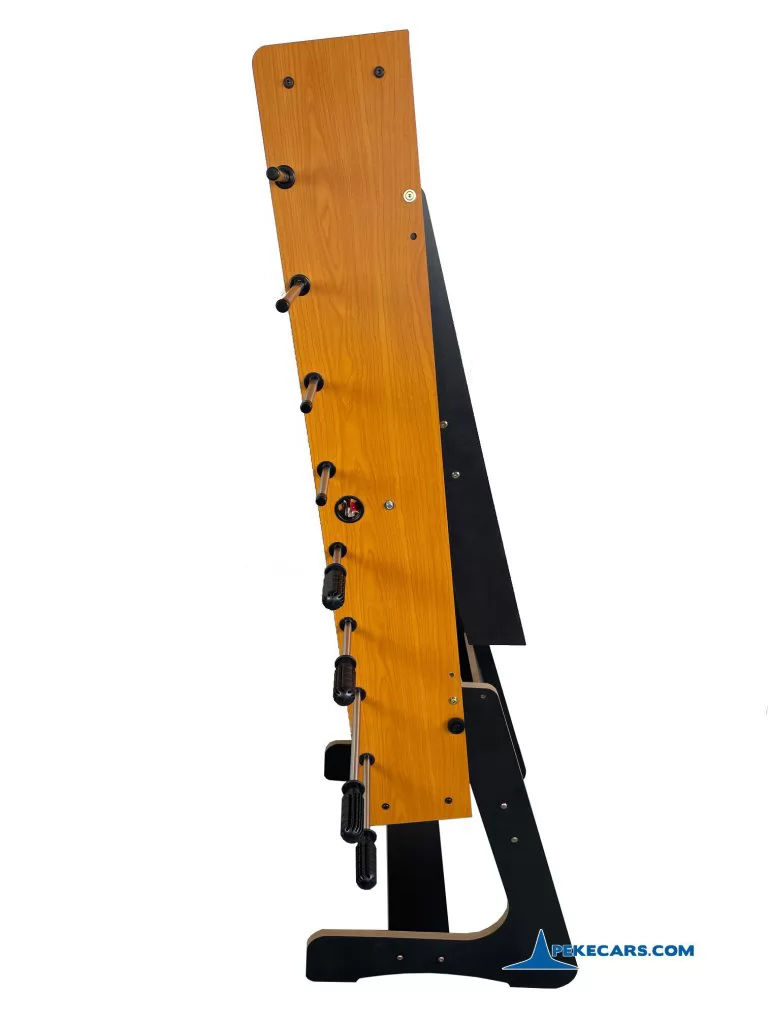 Futbolin de Madera Plegable Pekecars vista lateral detalle