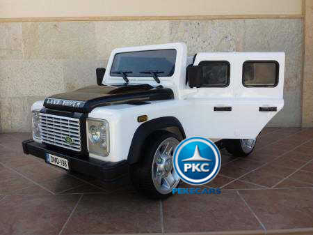 Land rover defender 12V blanco Pekecars