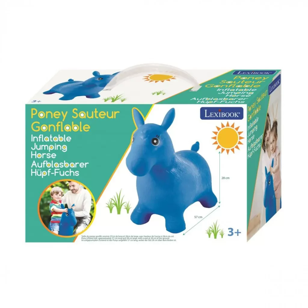 Poni Saltarin Hinchable Azul - caja