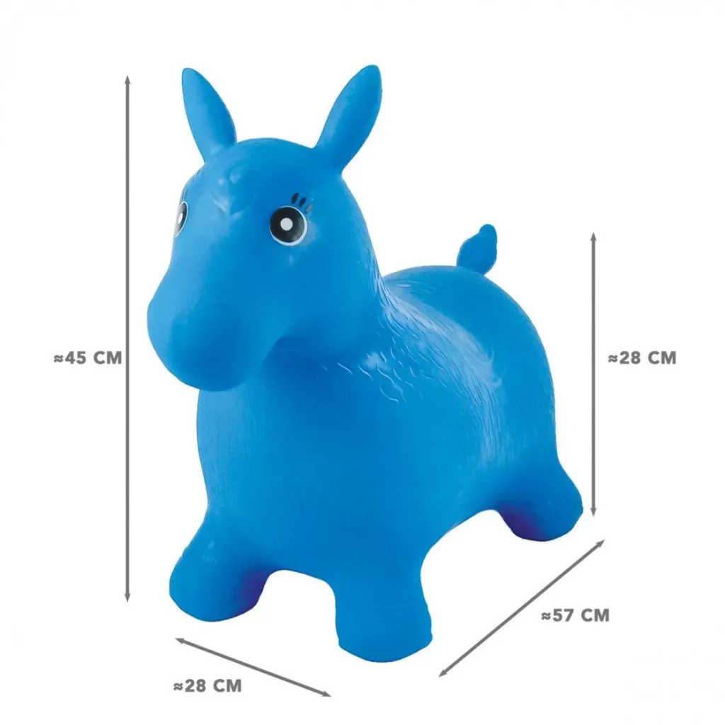 Poni Saltarin Hinchable Azul