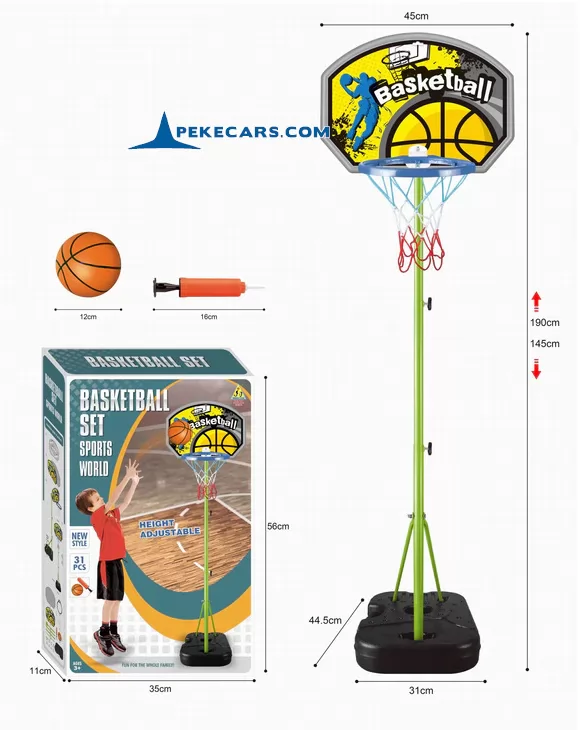 Canasta de Baloncesto Regulable 1.9m de Altura
