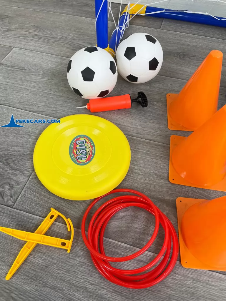 juego de niños para jardin set deporte 4 en 1 porteria y pelotas