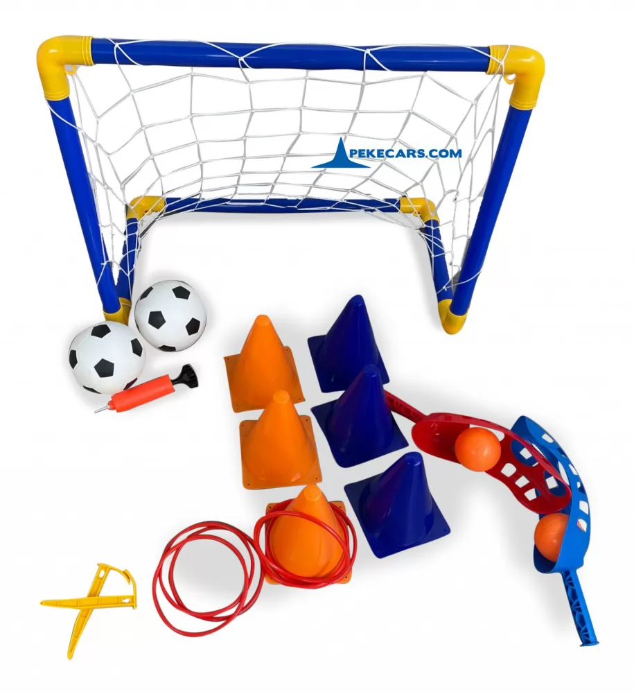 Set de Deporte 4 en 1: Aros, Frisbee, Lacrosse y Futbol