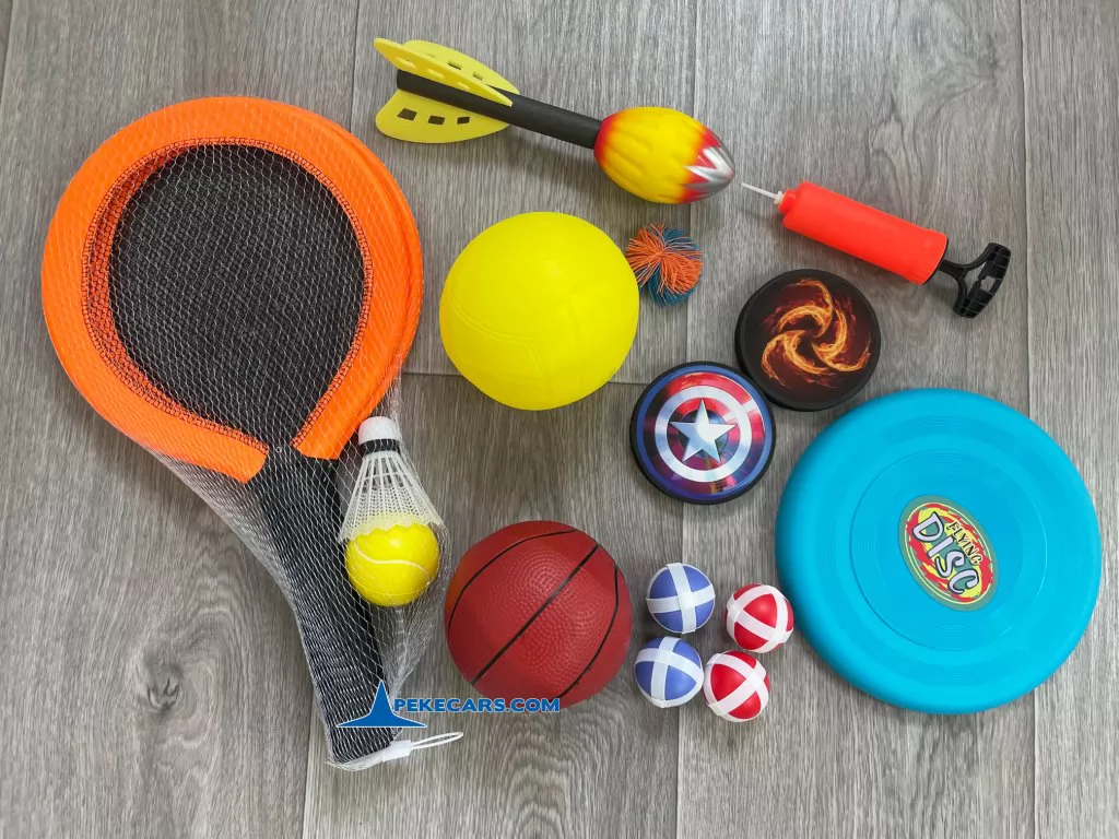 set deportivo multi juegos de jardin para niñas