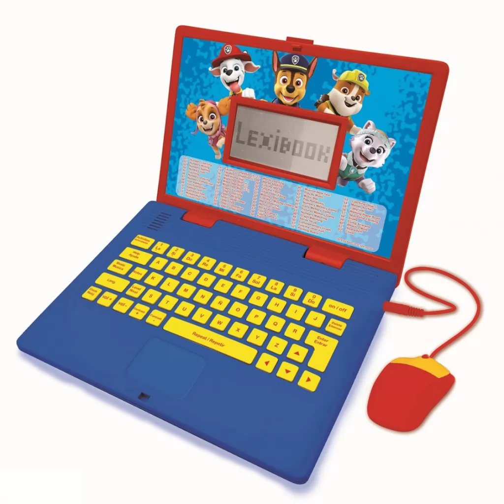 Ordenador portátil educativo y bilingüe español/inglés Patrulla Canina