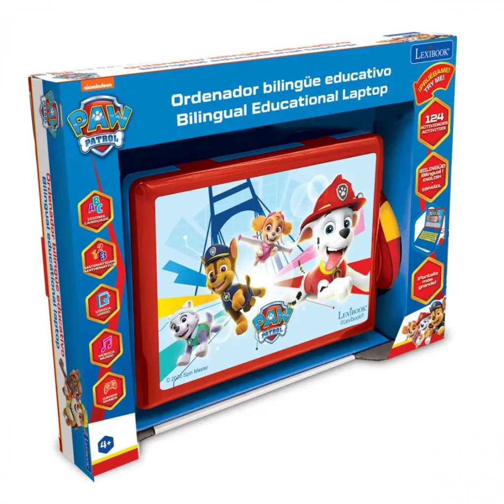 Ordenador portátil educativo y bilingüe Patrulla Canina - presentacion