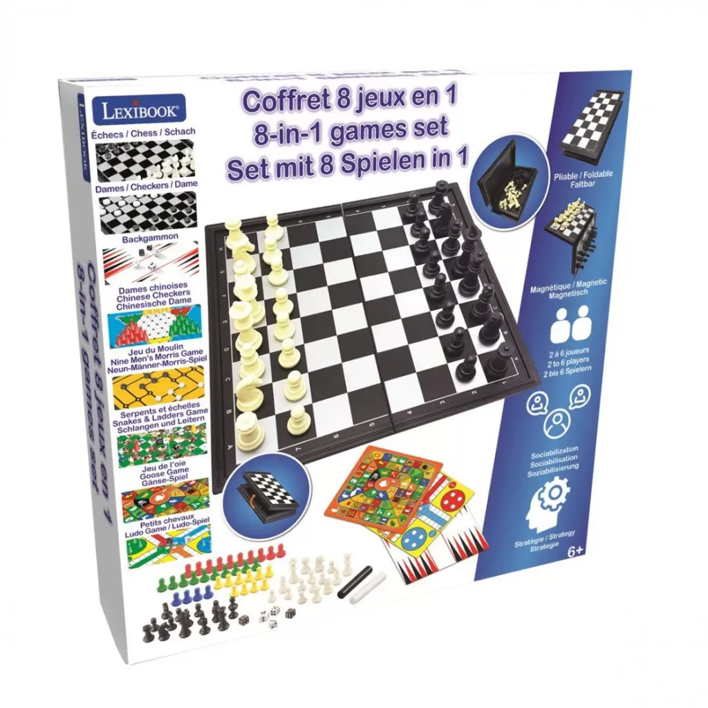 Tablero magnetico 8 juegos en 1 - presentacion