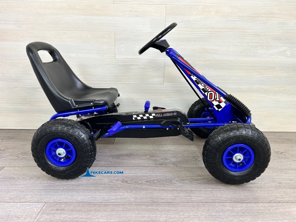 Kart de pedales A15 Azul de lado