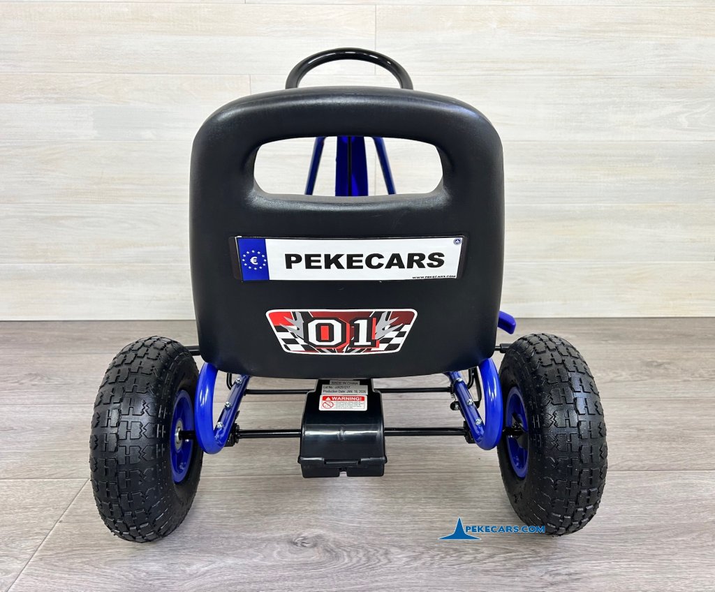 Kart de pedales A15 Azul parte trasera