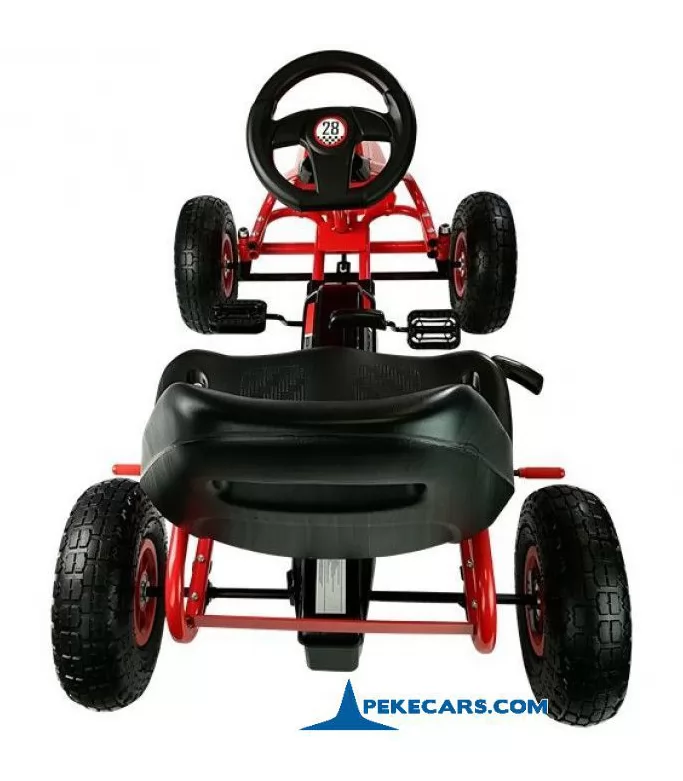 Kart a pedales Champion Red Edition desde arriba