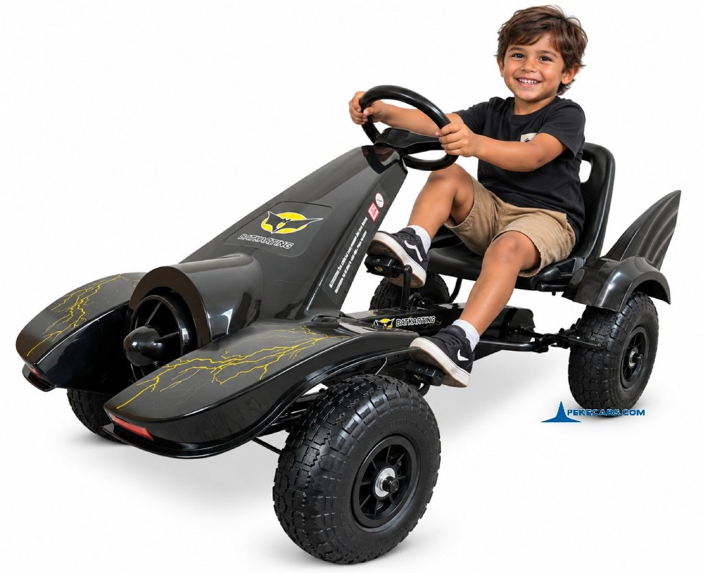 Kart a Pedales Hombre Murciélago Negro
