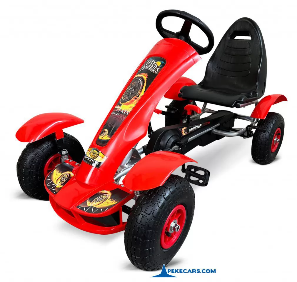 Kart a pedales Pekecars F618 Rojo vista principal