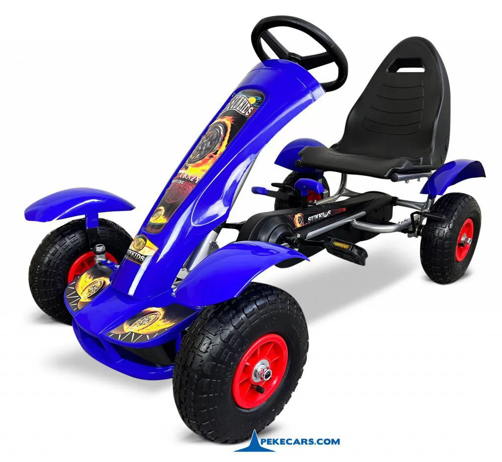 Kart a pedales Pekecars F618 Azul vista principal