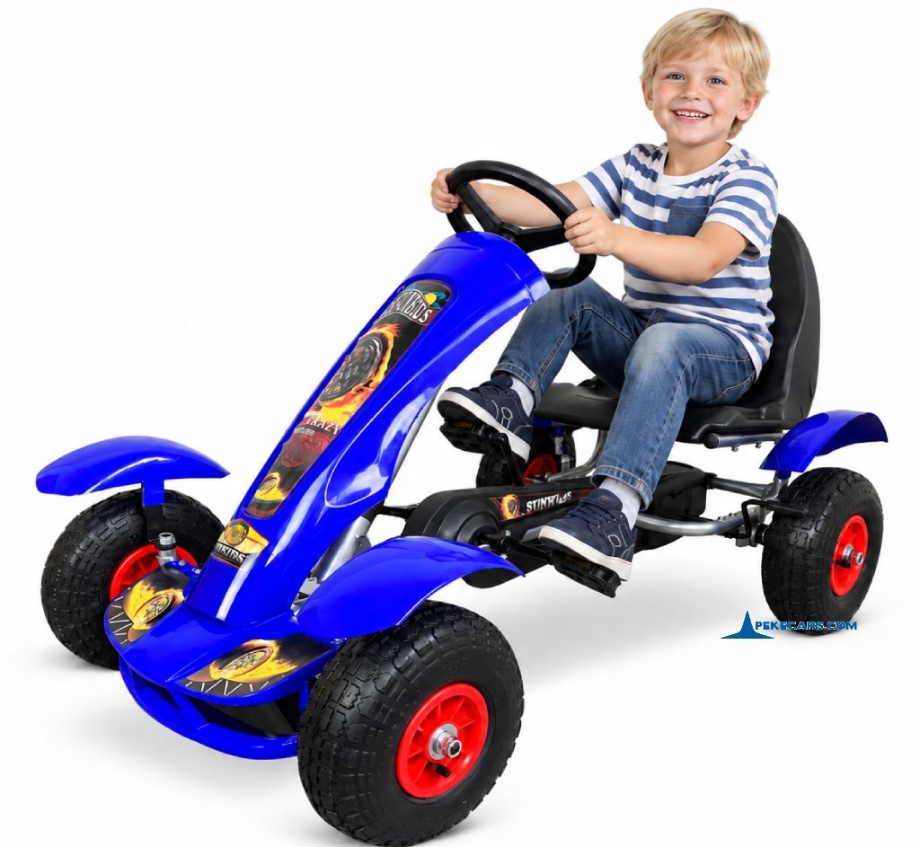 Kart a pedales Pekecars F618 Azul vista principal
