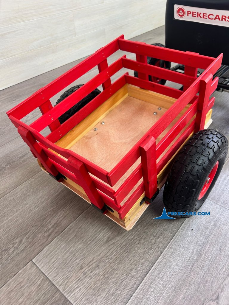 Kart de pedales GC001 negro con remolque