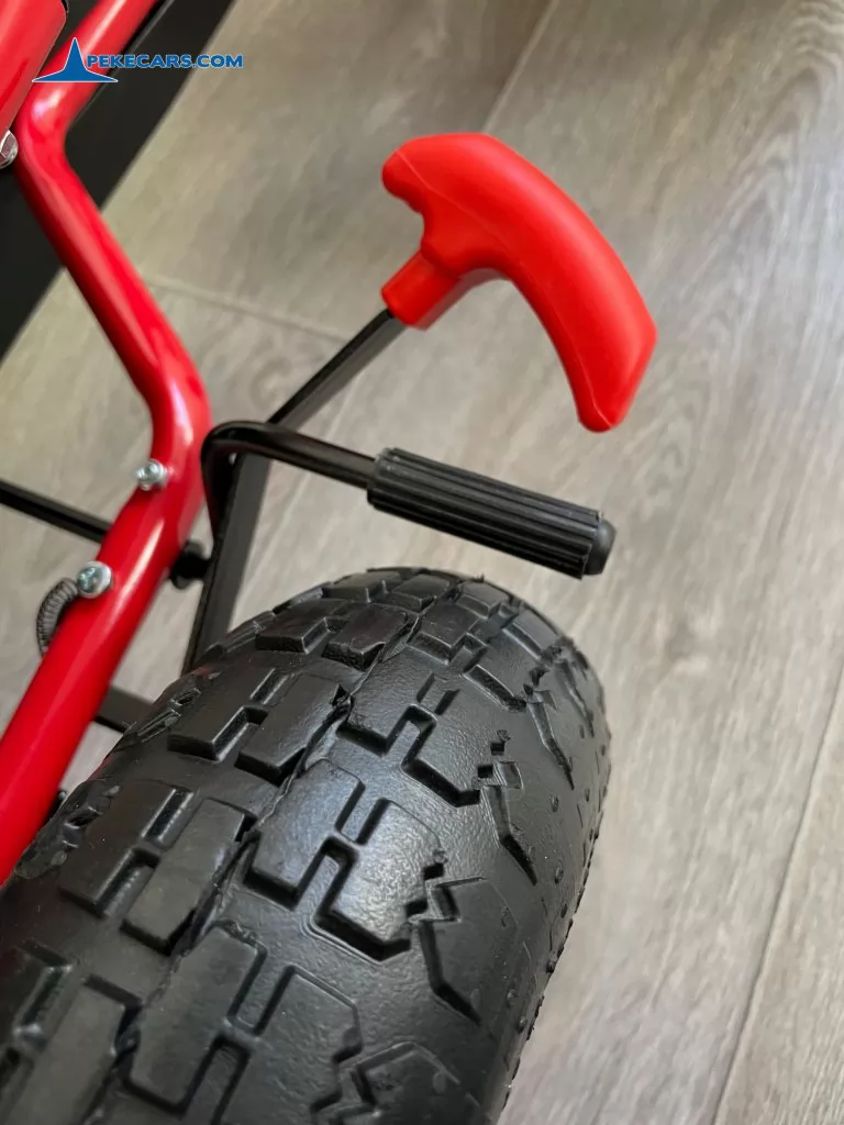 Kart a pedales PERHOUR Rojo freno de mano