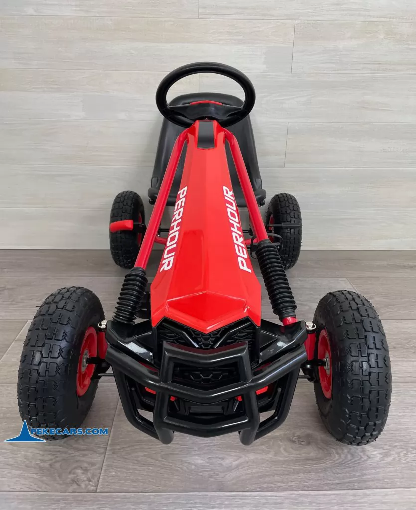 Kart a pedales PERHOUR Rojo frontal