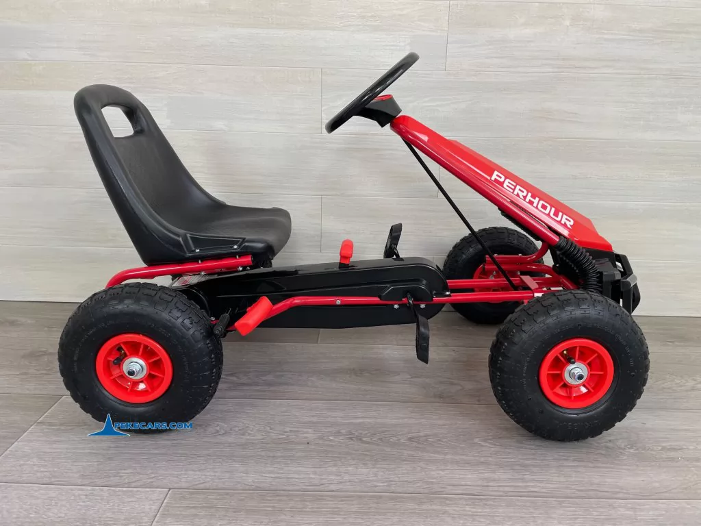 Kart a pedales PERHOUR Rojo lado izquierdo
