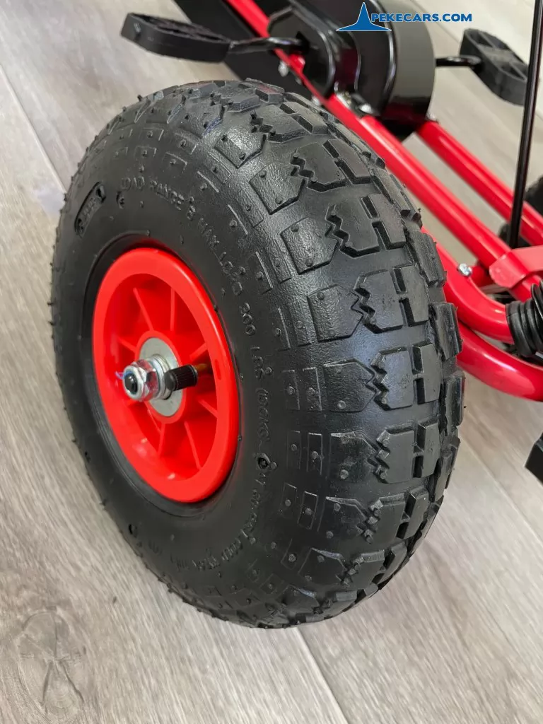 Kart a pedales PERHOUR Rojo ruedas