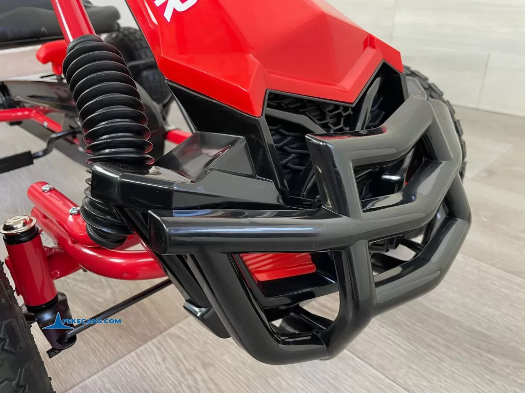 Kart a pedales PERHOUR Rojo parrilla frontal